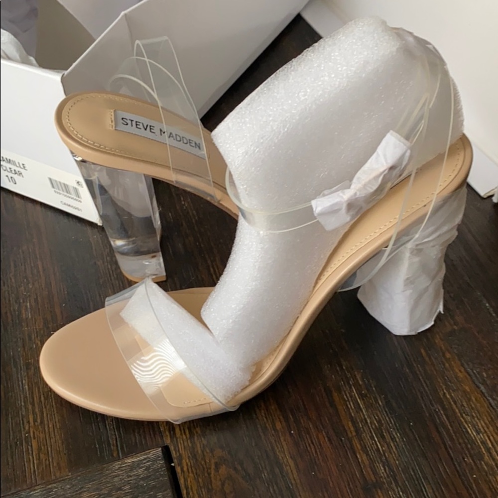 Clear Heel Sandal
